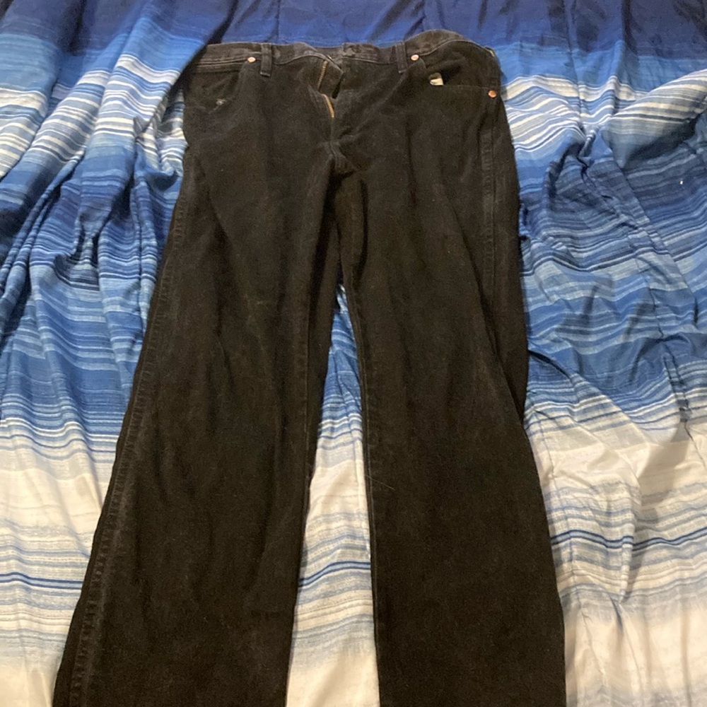 Black wranglers size 34